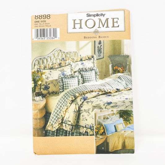Simplicity Home Sewing Pattern 8898 Bedding Basics