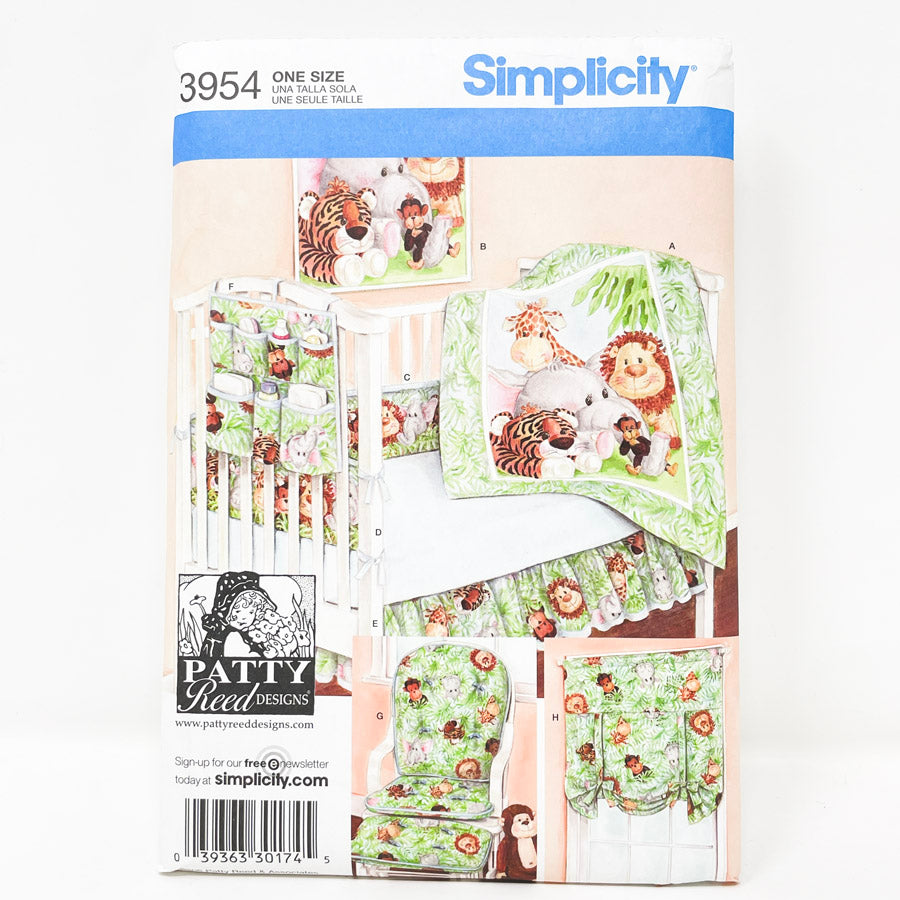 Simplicity Baby Sewing Pattern 3954 Nursery Accessories