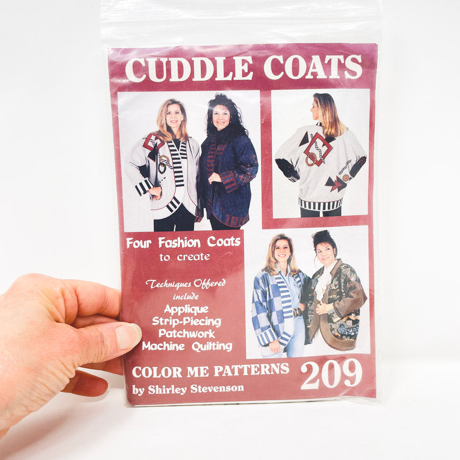 1995 Color Me Sewing Pattern 209 Cuddle Coats Size S - XL