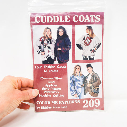 1995 Color Me Sewing Pattern 209 Cuddle Coats Size S - XL