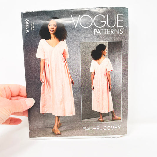 2021 Vogue Sewing Pattern Rachel Comey V1799 Size XS - S - M