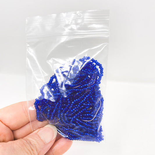 Cobalt Seed Bead Strand