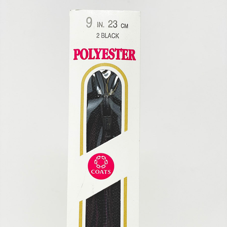 Coats All Purpose Zipper 9" Black