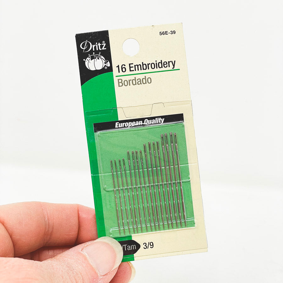 Dritz Embroidery Needles Size 3/9