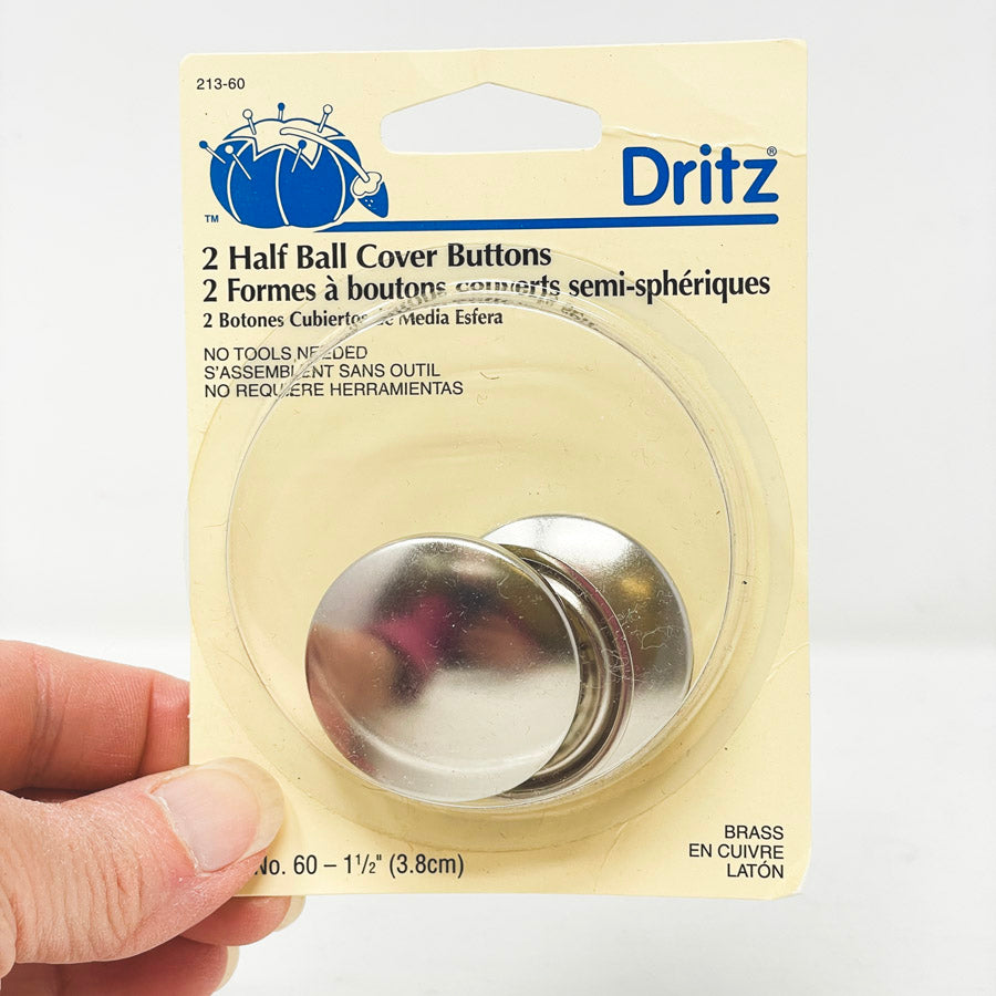 Dritz Half Ball Cover Buttons Sine 60 1.5"
