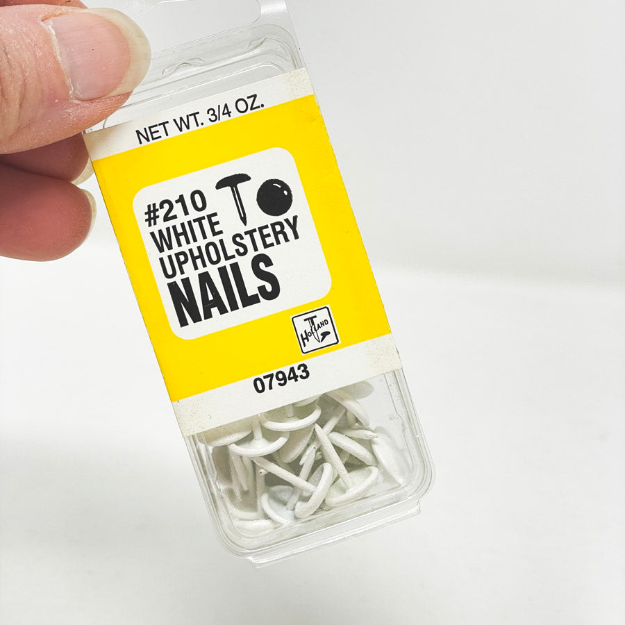 Holland White Upholstery Nails #210