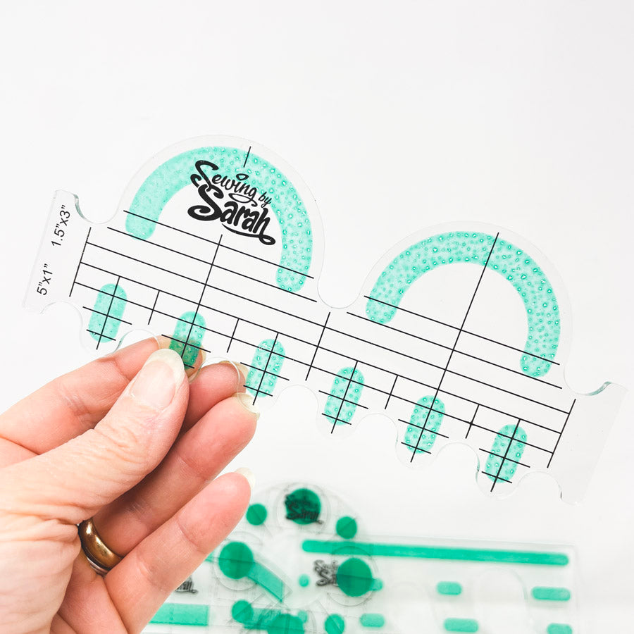 Sewing by Sarah Free Motion Quilting Essentials Template Set