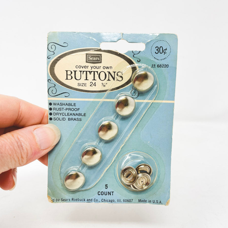 Sears Cover Your Own Buttons Size 24 9/16"