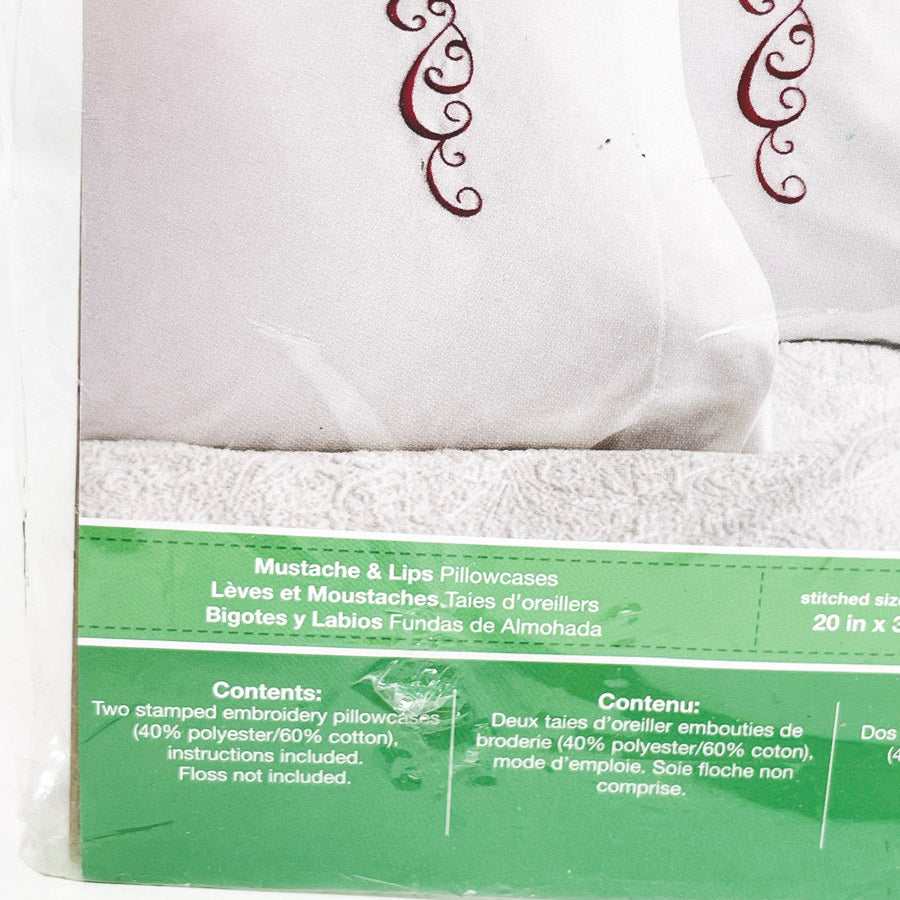 Bucilla Stamped Embroidery Pillowcases