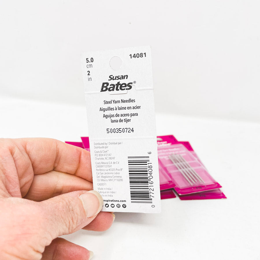 Susan Bates Steel Yarn Needles 5 cm 2 in (set of 4)