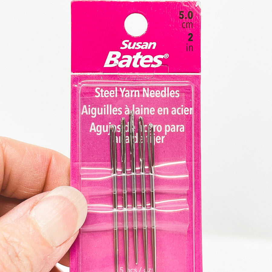 Susan Bates Steel Yarn Needles 5 cm 2 in (set of 4)