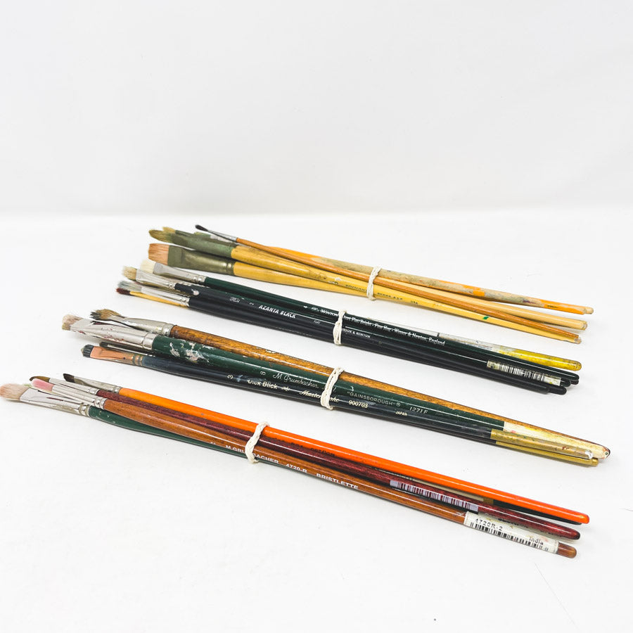 Assorted Long Handle Artist Paintbrush Bundles (1)