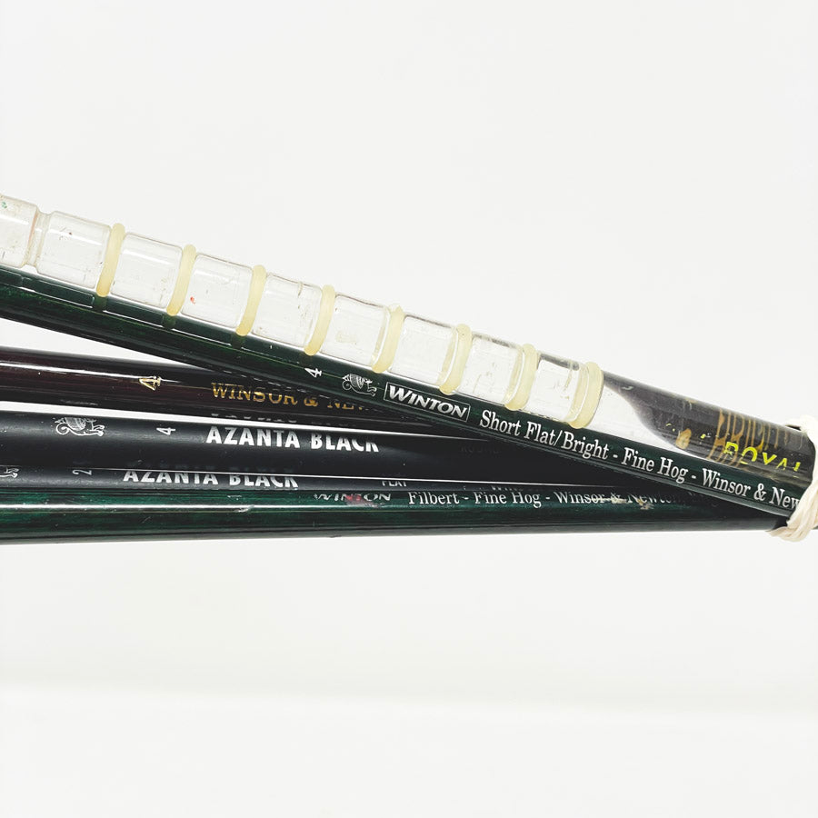 Assorted Long Handle Artist Paintbrush Bundles (1)