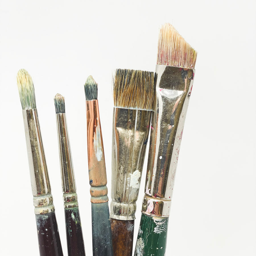 Assorted Long Handle Artist Paintbrush Bundles (1)