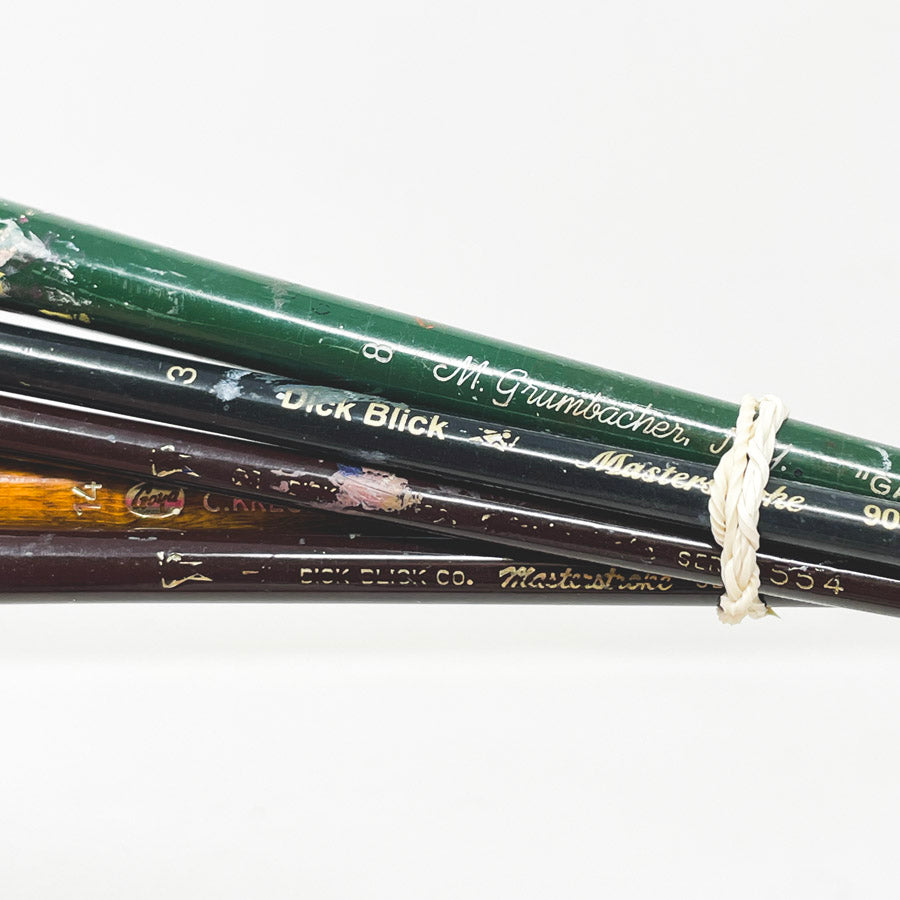 Assorted Long Handle Artist Paintbrush Bundles (1)