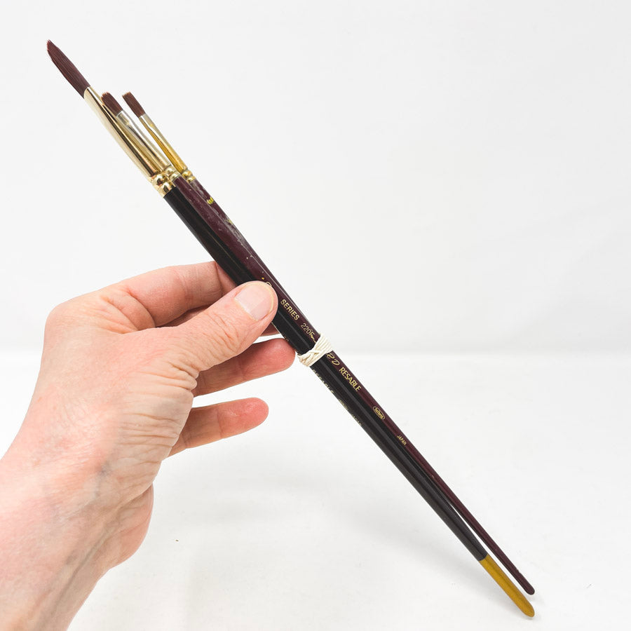 Long Handle Artist Paintbrush Bundles (1)