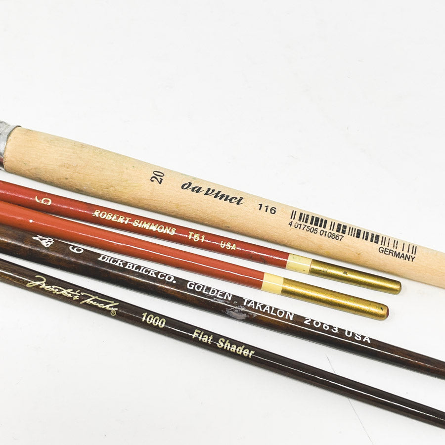 Assorted Short Handle Artist Brush Bundles (1)