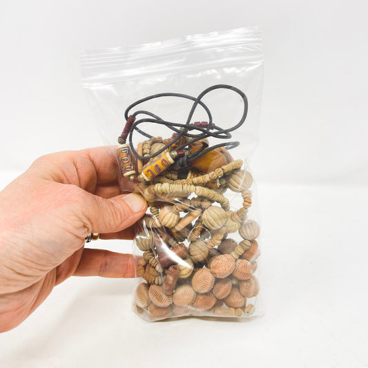 Wood Stringed Bead Bundle