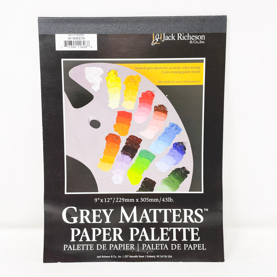 Jack Richeson Grey Matters 8 x 12 Paper Palette