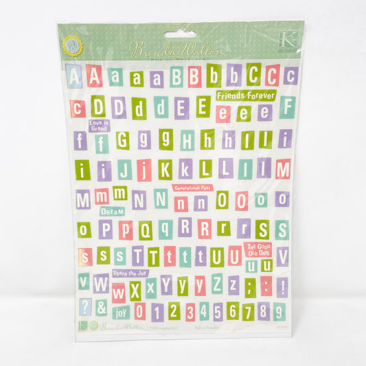 Brenda Walton Fun Letters Rub On Transfers