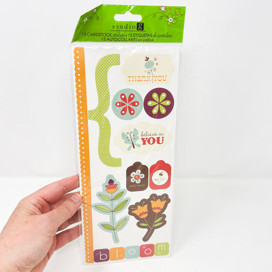 Studio G Cardstock Stickers - Blooms