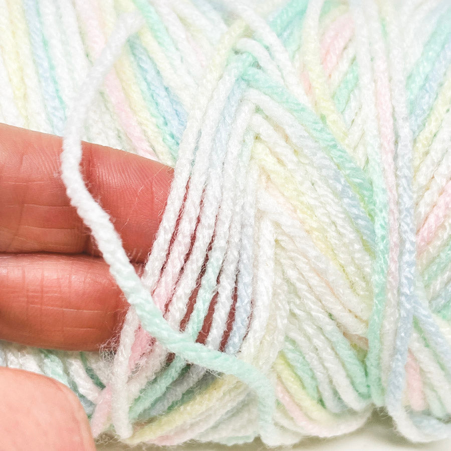 Unlabeled Multi Pastel Acrylic Yarn