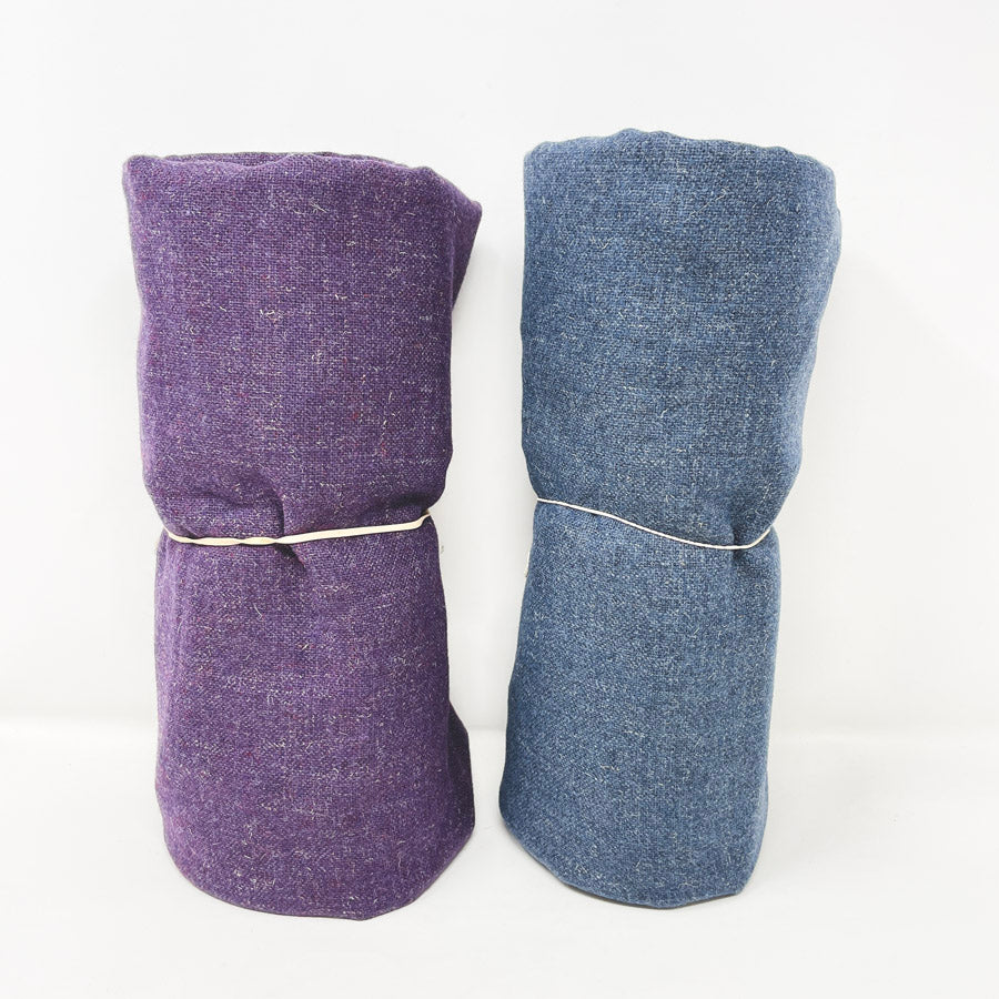 2 Yds x 54" Blue and Purple Open Weave Wool Fabric