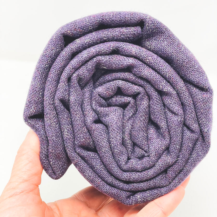 2 Yds x 54" Blue and Purple Open Weave Wool Fabric