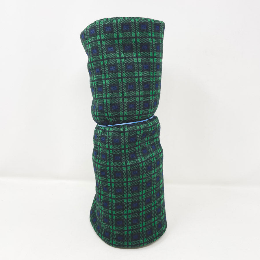 1 Yd x 60" Dark Green/Blue Plaid Mid-weight Polyester Stretch Fabric