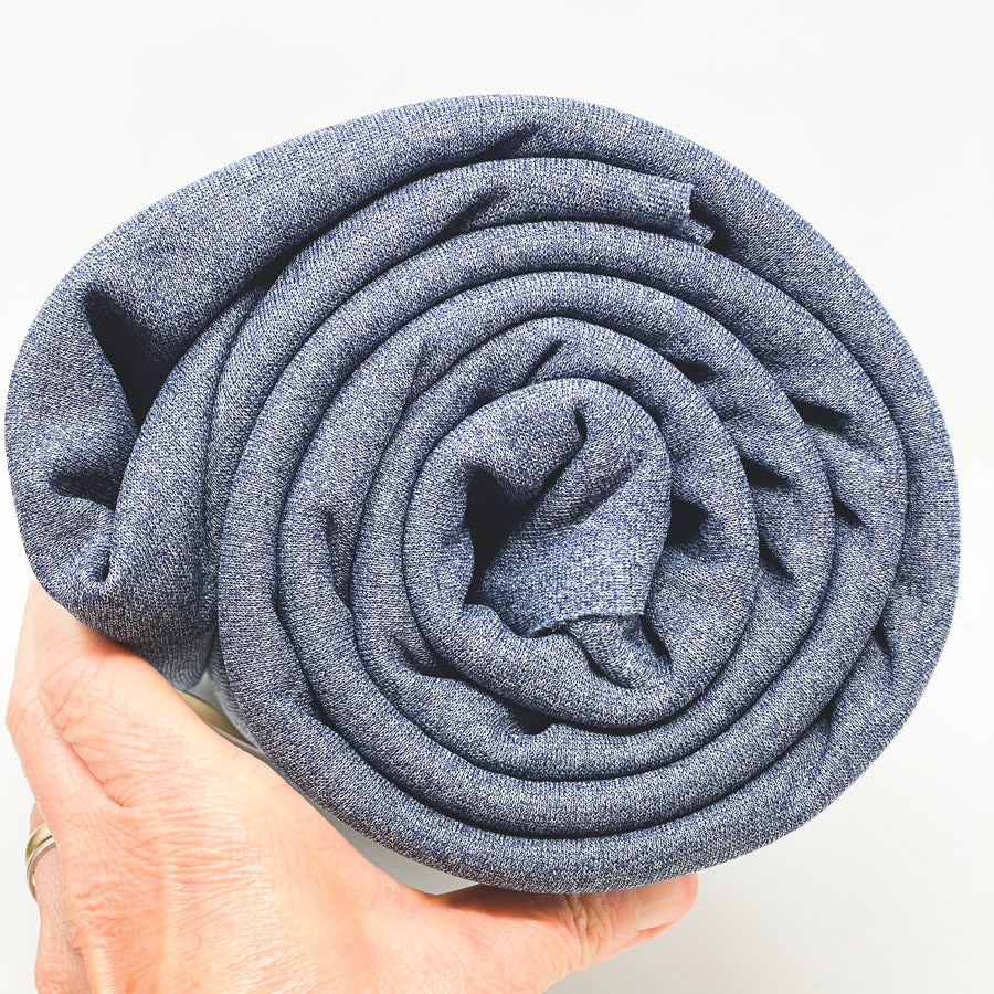 3.5 Yds x 60" Blue Heavy Jersey/Knit Stretch Fabric