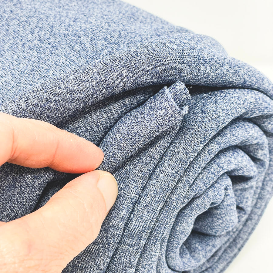 3.5 Yds x 60" Blue Heavy Jersey/Knit Stretch Fabric