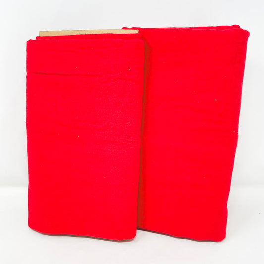 Red Flannel Fabric - Choose a Length