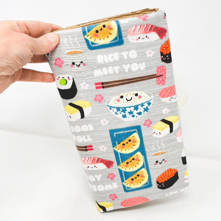 2 Yds x 44" Sushi Roll Flannel Snuggle Fabric
