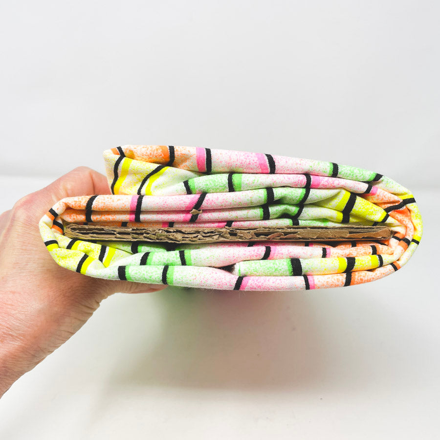 2 Yds x 58" Wavy Neon Stripes Quilting Cotton Fabric