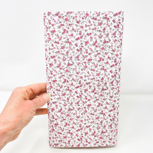 2 Yds x 44" Pink Floral Vintage Quilting Cotton Fabric