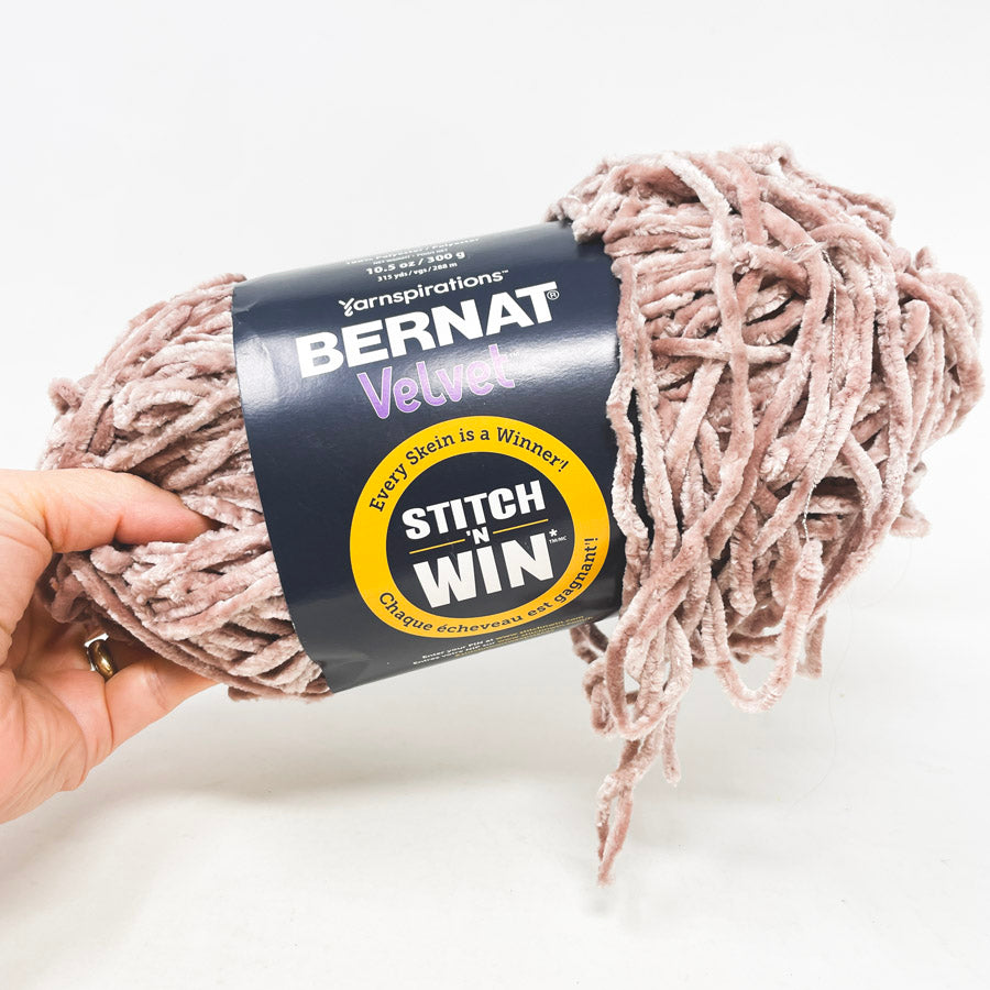 Bernat Yarnspirations Velvet Yarn Taupe Coffee