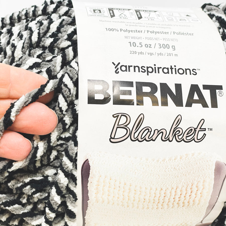 Bernat Blanket Bulky Chenille Yarn Inkwell