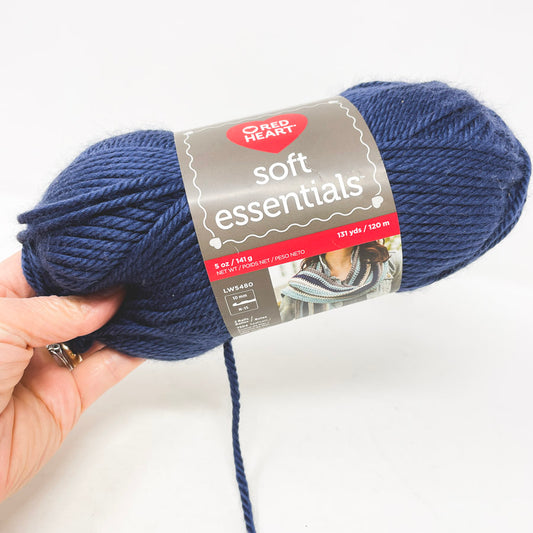 Red Heart Soft Essentials Yarn Navy