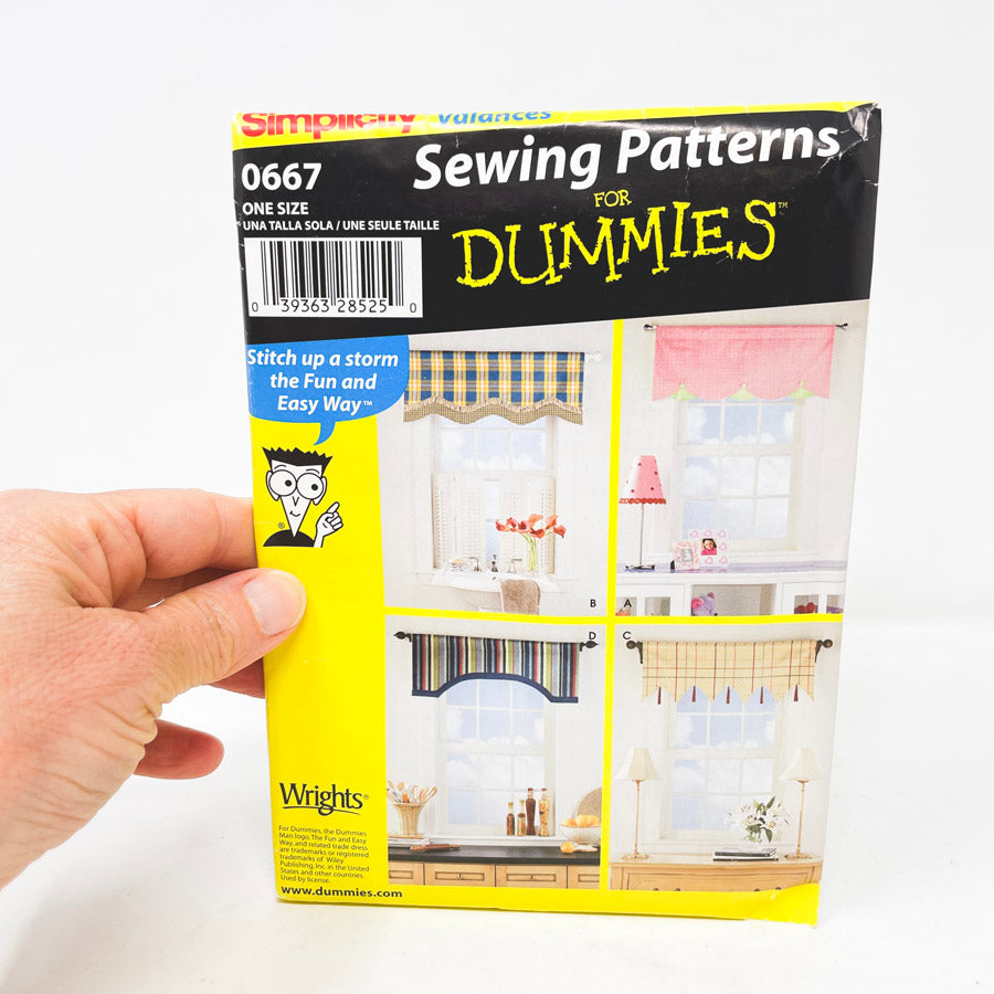 Window Coverings – Sewing Patterns for Dummies