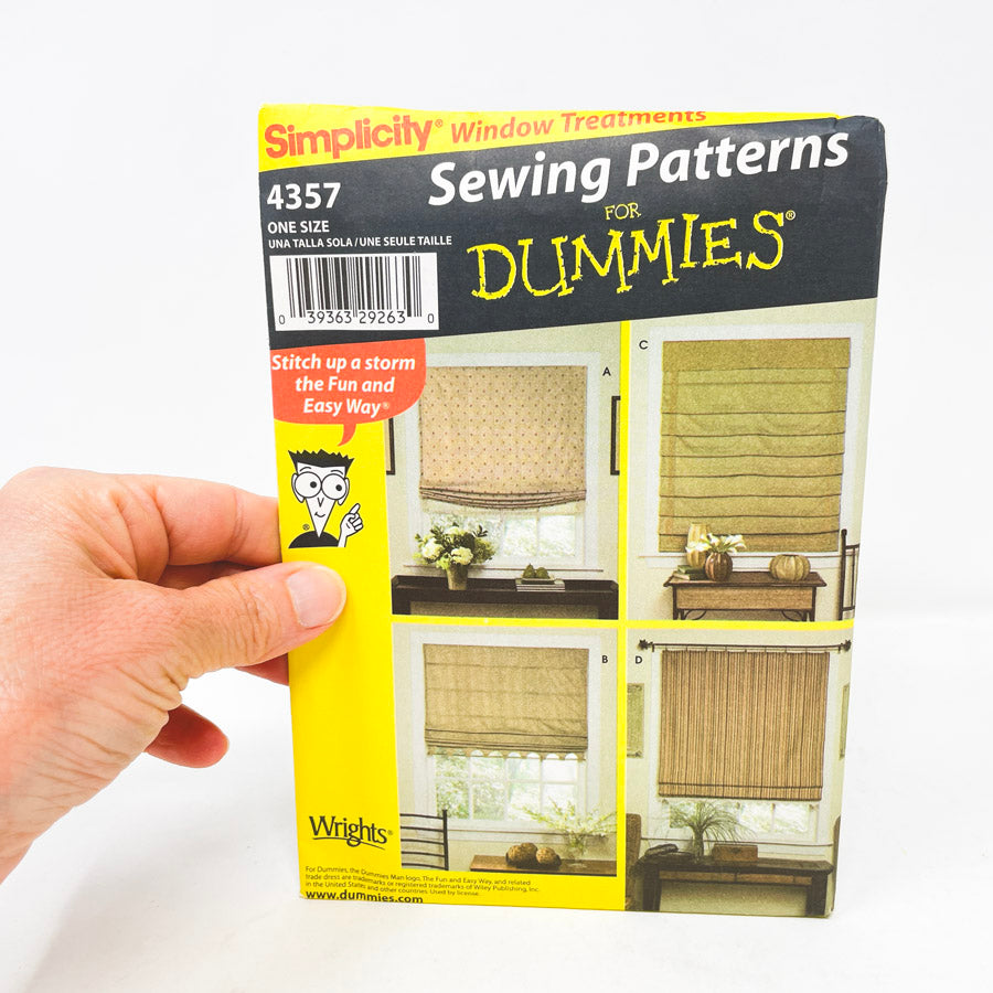 Window Coverings – Sewing Patterns for Dummies