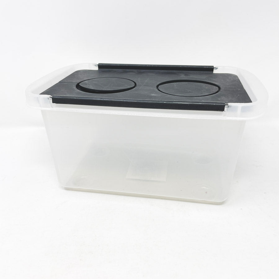 Storage Box with Hinged Interlocking Lid