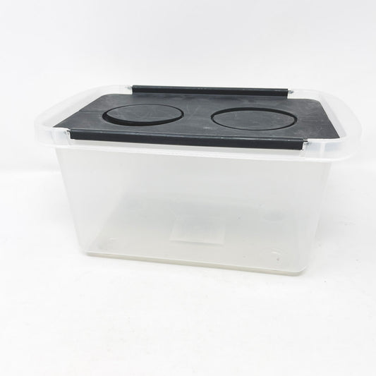 Storage Box with Hinged Interlocking Lid