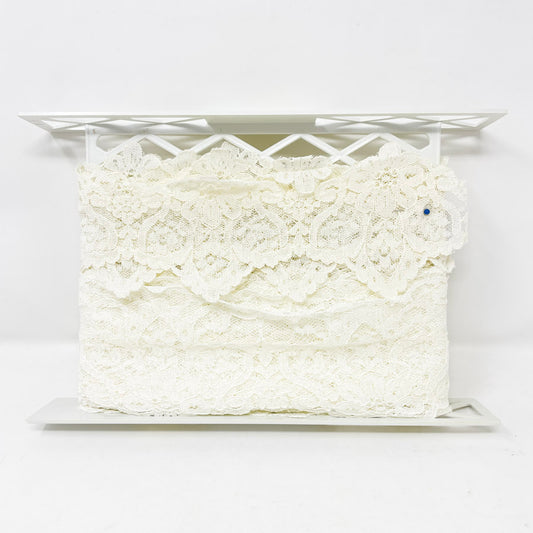Spool with Two Styles of Lace Trim - Approximately 3 Yds and 7 Yds