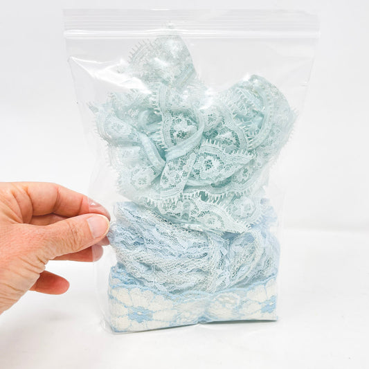 Bundle of Frilly Blue Lace