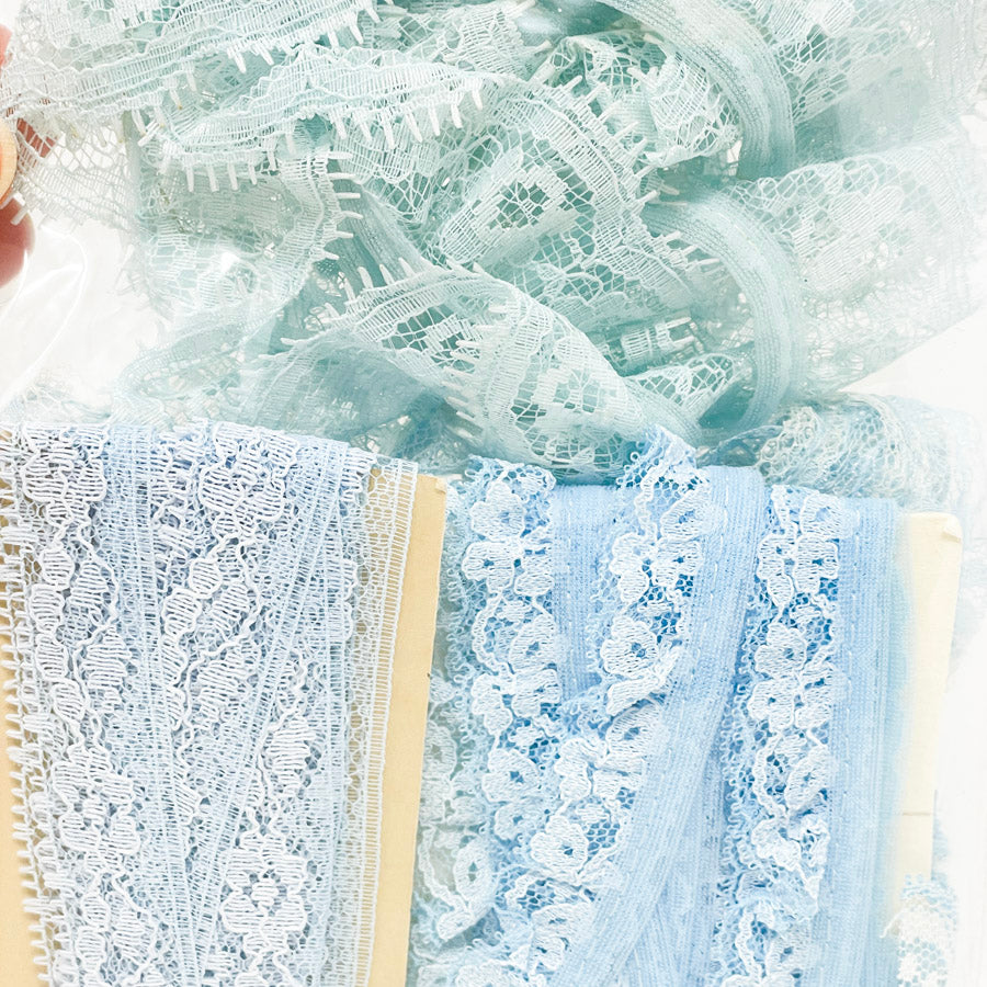 Bundle of Frilly Blue Lace