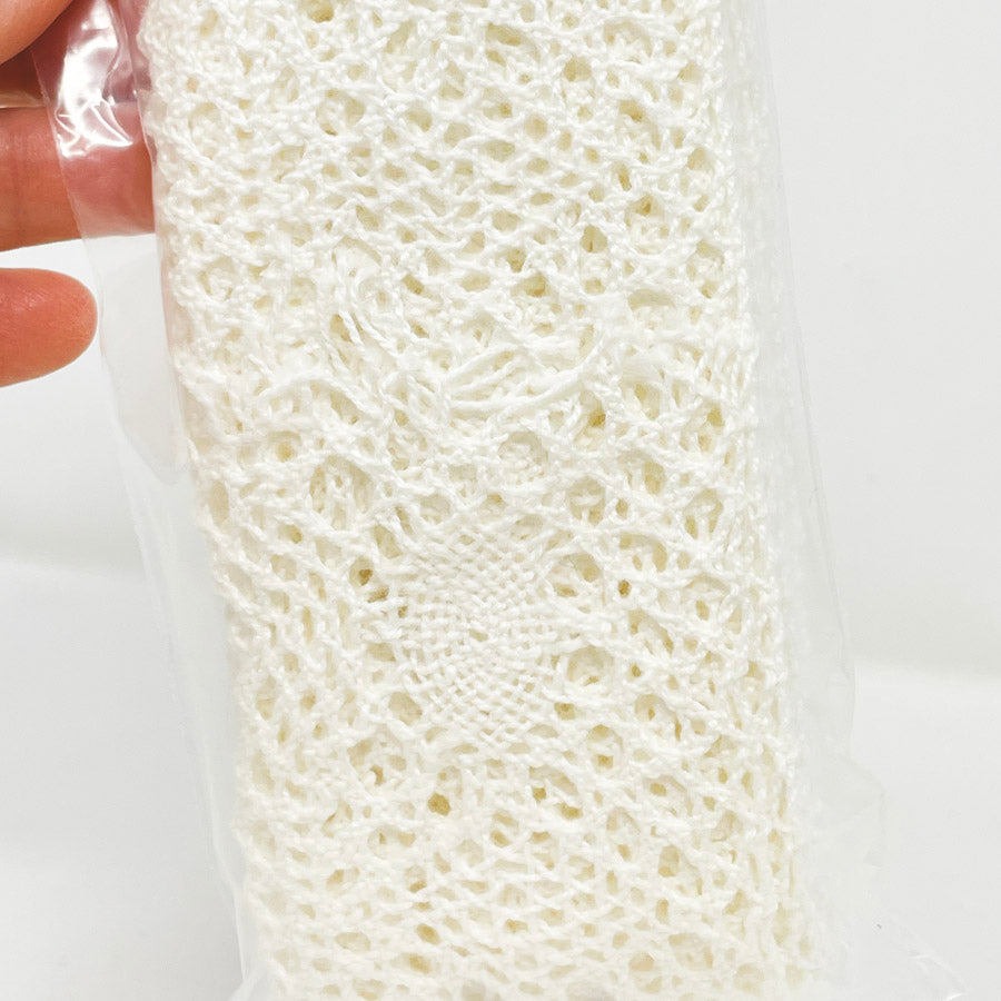 White Crocheted Lace - 2.5 in wide, 4 yds