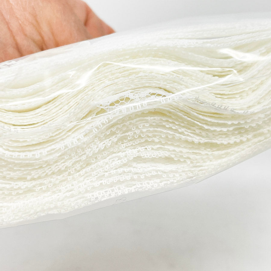 White Lace - 1.5 in wide, 9.5 yds