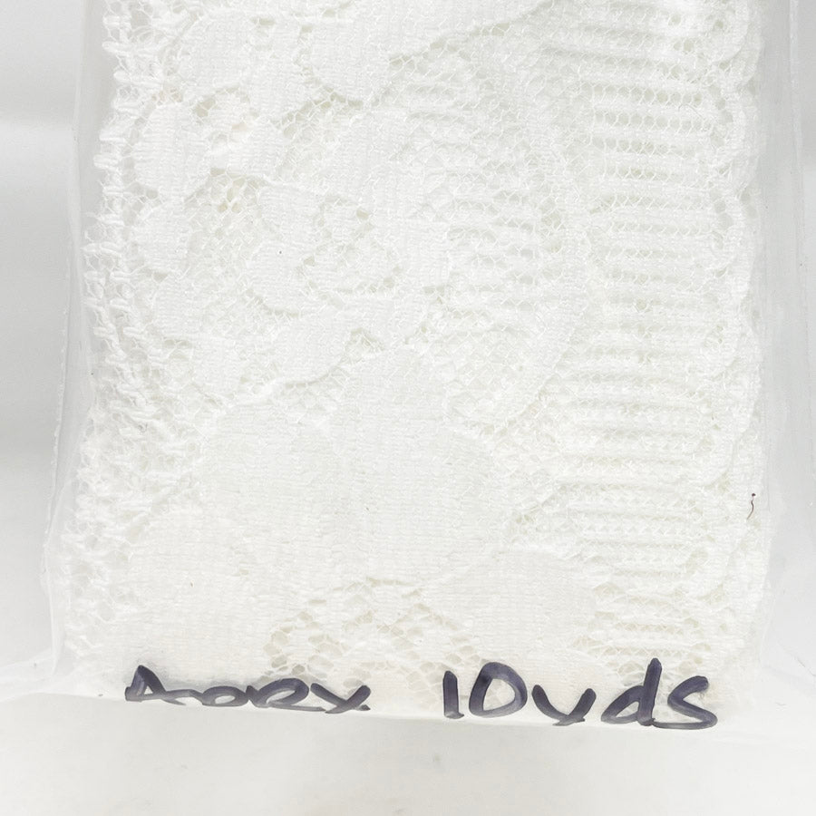Wide White Lace - 2.5 in wide, 10 yds