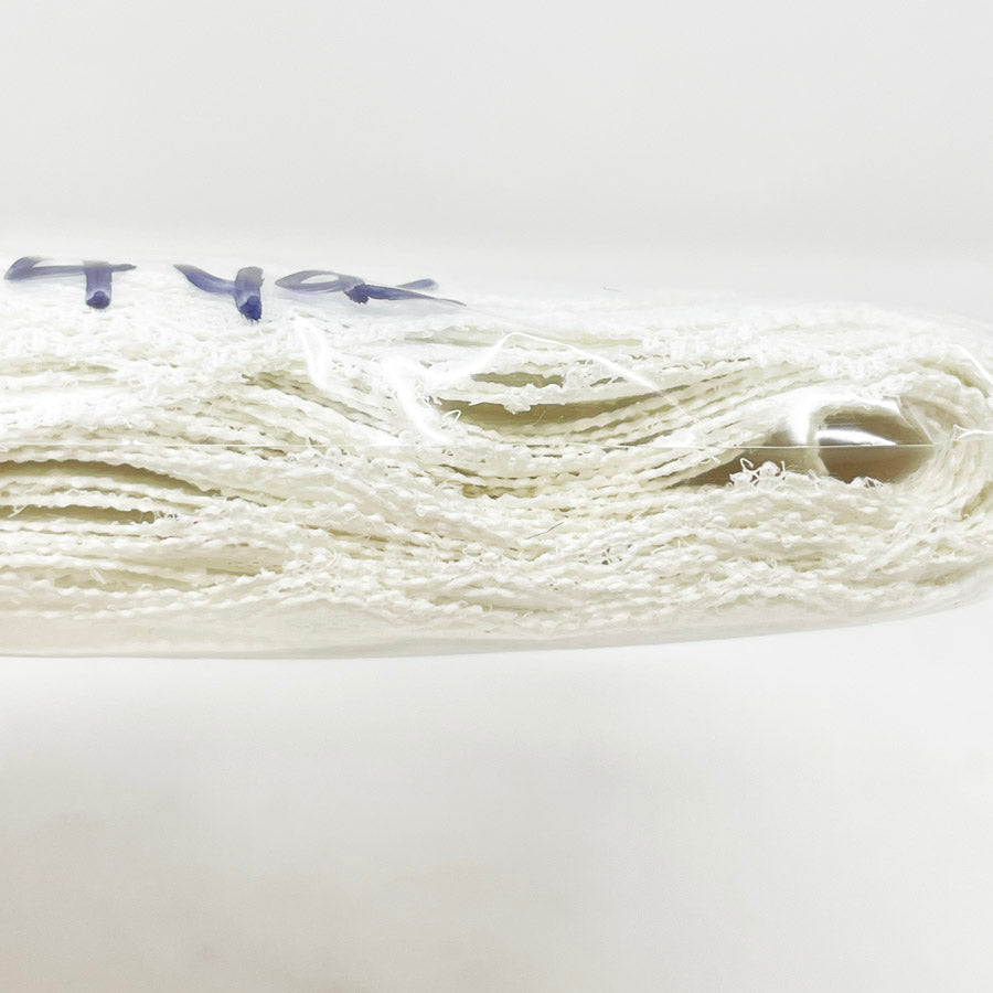 Floral Scallop Edge Wide White Lace - 4 in wide, 2.5 yds