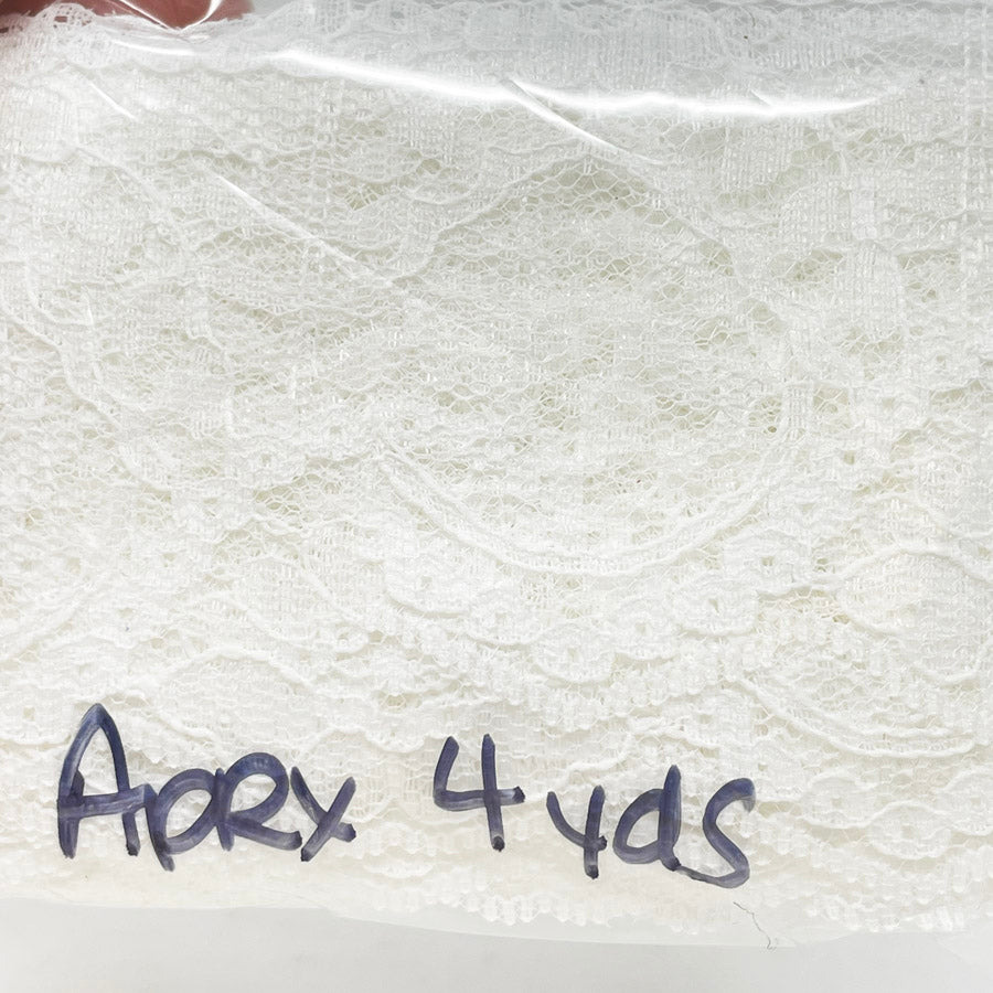 4 Yds Floral Lace - Approx. 3" Wide